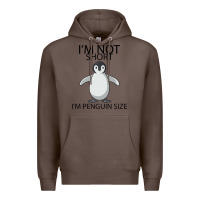 Coffee I'm Not Short I'm Penguin Size Premium Hoodie - Bettercallsaul