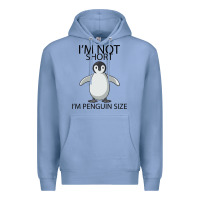 Colony Blue I'm Not Short I'm Penguin Size Premium Hoodie - Bettercallsaul