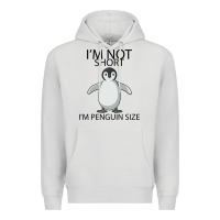 Dove Grey I'm Not Short I'm Penguin Size Premium Hoodie - Bettercallsaul