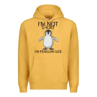 Mustard I'm Not Short I'm Penguin Size Premium Hoodie - Bettercallsaul