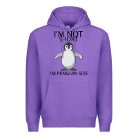 Purple I'm Not Short I'm Penguin Size Premium Hoodie - Bettercallsaul