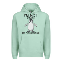 Seafoam I'm Not Short I'm Penguin Size Premium Hoodie - Bettercallsaul
