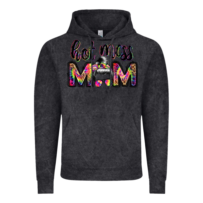 Hot Mess Mom Messy Bun Vintage Hoodie by JahusDesignShop | Teevron