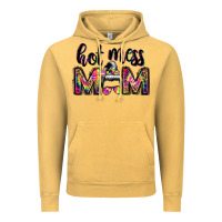 Vintage Mustard hot mess mom messy bun Vintage Hoodie - JahusDesignShop