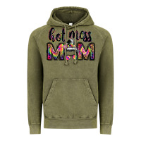 Vintage Olive hot mess mom messy bun Vintage Hoodie - JahusDesignShop