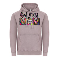 Vintage Zinc hot mess mom messy bun Vintage Hoodie - JahusDesignShop
