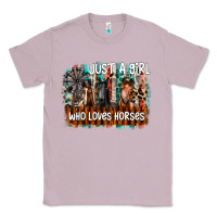 Lilac just a girl who loves horses Classic Tee - CowhideDigitalArt