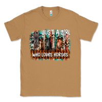 Toasted Coconut just a girl who loves horses Classic Tee - CowhideDigitalArt