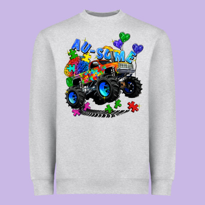 Monster Truck Au Some Heavyweight Sweatshirt Designed By Zillion Design Studio