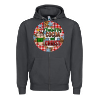 Smoke christmas fueled by cocoa and christ ornament Zipper Hoodie - Artiststas