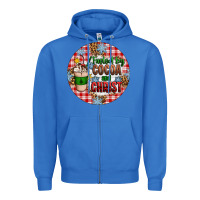 True Royal christmas fueled by cocoa and christ ornament Zipper Hoodie - Artiststas