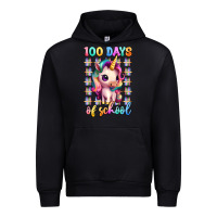 Black 100 days of school unicorn Urban Hoodie - Artiststas