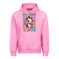 Fuchsia Pink 100 days of school unicorn Urban Hoodie - Artiststas