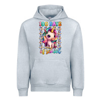 Heather Grey 100 days of school unicorn Urban Hoodie - Artiststas