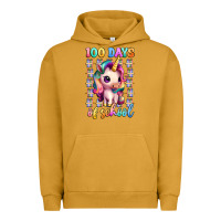 Pigment Peanut Butter 100 days of school unicorn Urban Hoodie - Artiststas