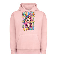Pigment Salmon 100 days of school unicorn Urban Hoodie - Artiststas
