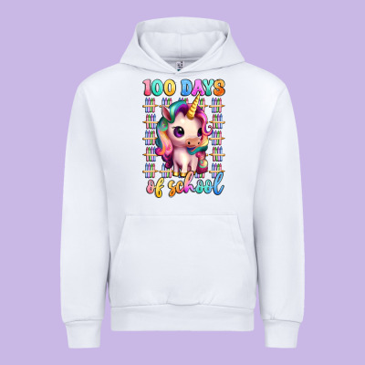 100 Days Of School Unicorn Urban Hoodie Designed By Artiststas