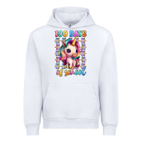 White 100 days of school unicorn Urban Hoodie - Artiststas