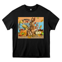Black fall rabbit  mousepad Heavy Core Tee - LillyAllenDesigns