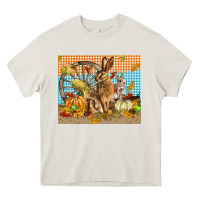 Cream fall rabbit  mousepad Heavy Core Tee - LillyAllenDesigns