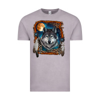 Vintage Zinc wolf and feathers Vintage Tee - RanaPortraitStore