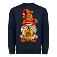 Navy western gnome with sunflowers Heavyweight Sweatshirt - texasbilliewilder