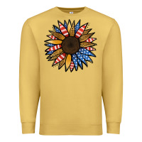 Antique Gold Patriotic Sunflower Premium Sweatshirt - Jasminsmagicworld
