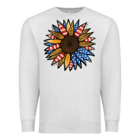 Patriotic Sunflower Premium Sweatshirt | Teevron