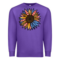 Purple Patriotic Sunflower Premium Sweatshirt - Jasminsmagicworld