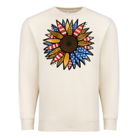 Sandshell Patriotic Sunflower Premium Sweatshirt - Jasminsmagicworld