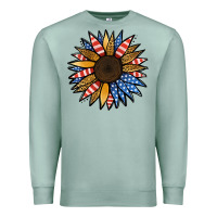 Seafoam Patriotic Sunflower Premium Sweatshirt - Jasminsmagicworld