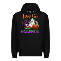 Black long live halloween Premium Hoodie - NancyCooperArtShop