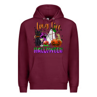 Burgundy long live halloween Premium Hoodie - NancyCooperArtShop