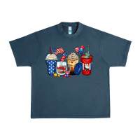 Midnight Navy 4th of july coffee cups Urban Heavy Tee - Zillion Design Studio