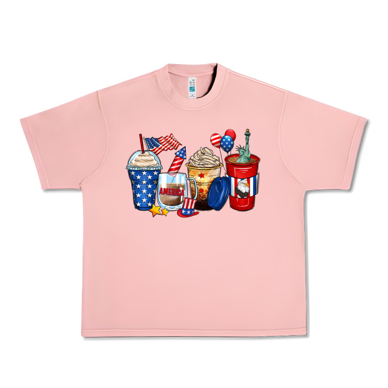 4th Of July Coffee Cups Urban Heavy Tee by Zillion Design Studio | Teevron