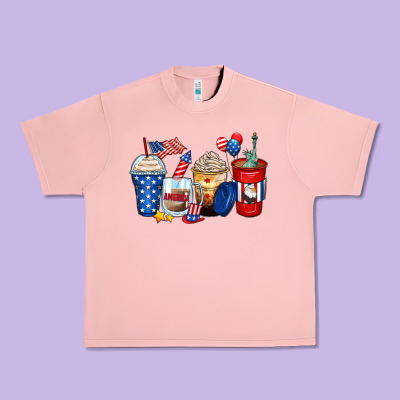 4th Of July Coffee Cups Urban Heavy Tee Designed By Zillion Design Studio