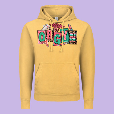 Obgyn Nurse Vintage Hoodie Designed By Ranaportraitstore