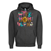 Charcoal Heather wife mom lpn Zipper Hoodie - AdoDesignShop