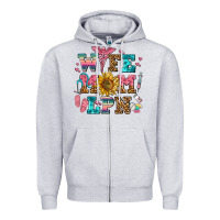 Heather Grey wife mom lpn Zipper Hoodie - AdoDesignShop