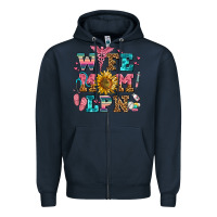 Navy wife mom lpn Zipper Hoodie - AdoDesignShop