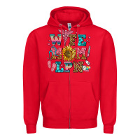 Red wife mom lpn Zipper Hoodie - AdoDesignShop