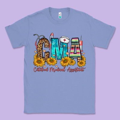 Cma Certified Medical Assistant Classic Tee Designed By Fadigitalartstudio