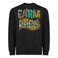 Black western farm babe Heavyweight Sweatshirt - texasbilliewilder