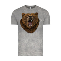 Cloud Rock bear head Vintage Tee - BarkalooDesign