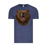 Vintage Denim bear head Vintage Tee - BarkalooDesign