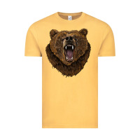 Vintage Mustard bear head Vintage Tee - BarkalooDesign