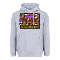 Heather Grey happy mardi gras y'all cow Heavyweight Hoodie - Jasminsmagicworld