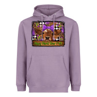Lavender happy mardi gras y'all cow Heavyweight Hoodie - Jasminsmagicworld