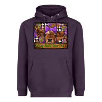 Plum happy mardi gras y'all cow Heavyweight Hoodie - Jasminsmagicworld