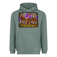 Sage happy mardi gras y'all cow Heavyweight Hoodie - Jasminsmagicworld